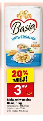 Mąka uniwersalna Basia promocja w Twój Market
