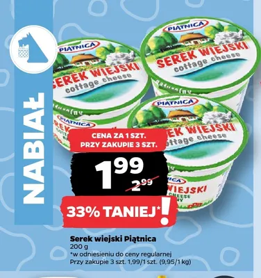Serek wiejski Piątnica promocja w Netto