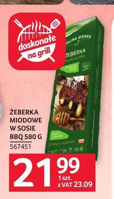 Żeberka miodowe w sosie BBQ Dolina Dobra promocja w Selgros