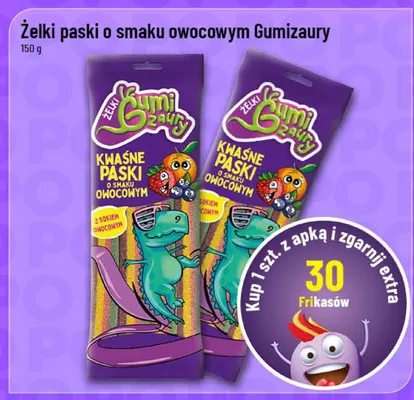Żelki paski o smaku owocowym  promocja w POLOmarket
