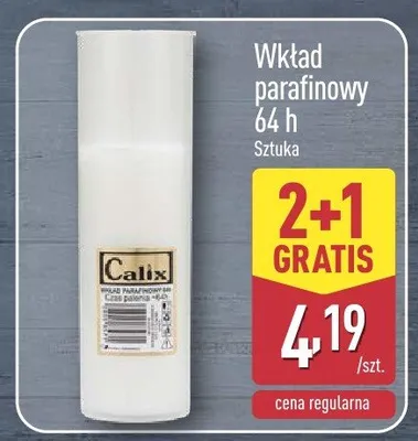 Wkład parafinowy promocja w Aldi