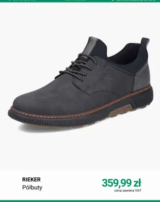 Półbuty Rieker promocja w Deichmann