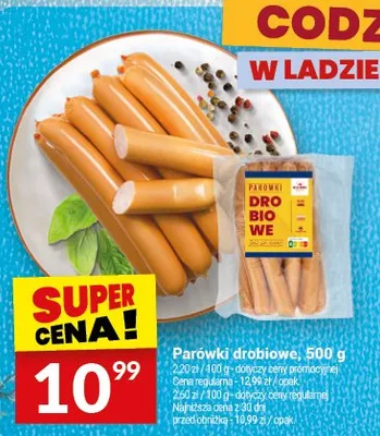 Parówki drobiowe promocja w Twój Market