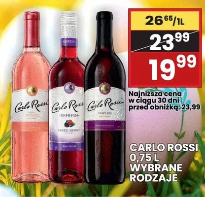 Wino wybrane rodzaje promocja w Wafelek
