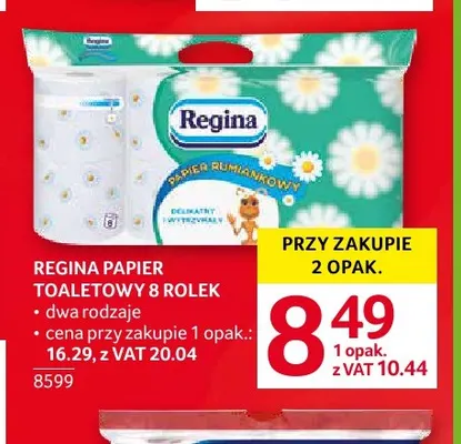 Papier toaletowy Regina 8-pak promocja w Selgros