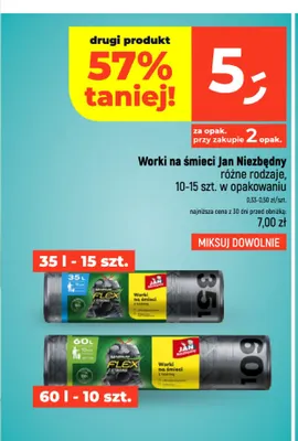 Worki na śmieci Jan Niezbędny promocja w Dealz