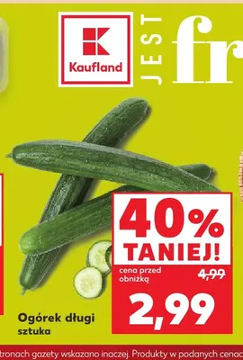 Ogórek długi promocja w Kaufland
