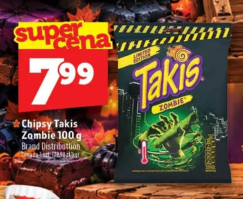 Chipsy Takis Zombie promocja w TOPAZ