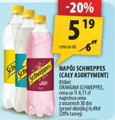 Napój Schweppes Orangina promocja w Arhelan