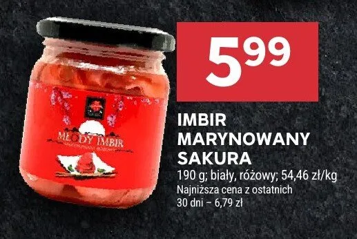Imbir marynowany promocja w Stokrotka