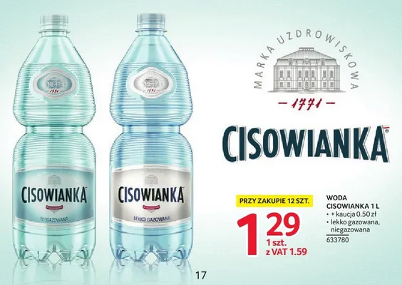 Woda Cisowianka promocja w Selgros