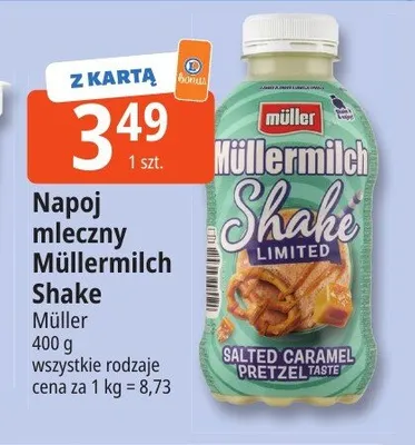 Napój mleczny Müllermilch Shake Müller promocja w Leclerc