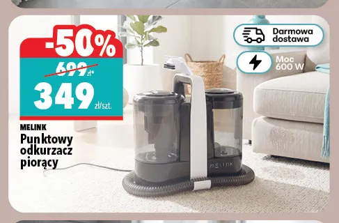 Punktowy odkurzacz piorący Melink promocja w Biedronka Home