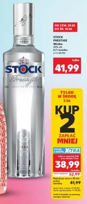 Wódka Stock Prestige 40% promocja w Kaufland