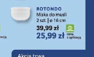 Miska do musli Rotondo 2-pak ø16 cm Lubiana promocja w Stokrotka