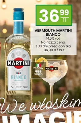 Vermouth Martini Bianco 14,5% vol. Włochy promocja w Twój Market