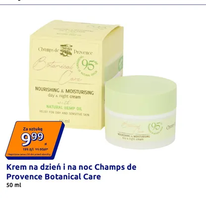 Krem na dzień i na noc Champs de Provence Botanical Care promocja w Action