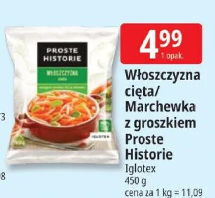 Włoszczyzna cięta Proste Historie Iglotex promocja w Leclerc