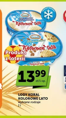 Lody bakaliowe Koral Kolorowe Lato promocja w Euro Sklep