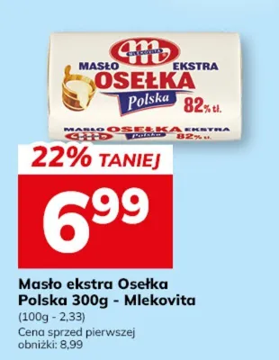 Masło ekstra Osełka Polska Mlekovita promocja w Hitpol