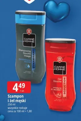 Szampon i żel męski Seduction Carré Homme promocja w Leclerc