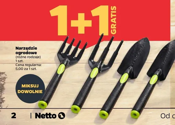 Narzędzia ogrodowe promocja w Netto