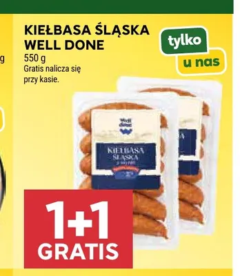 Kiełbasa śląska Well Done promocja w Stokrotka