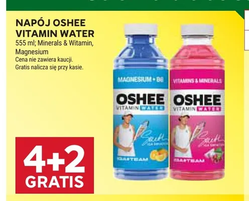 Napój Oshee Vitamin Water Magnesium promocja w Stokrotka