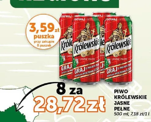 Piwo Królewskie Jasne Pełne promocja w ABC