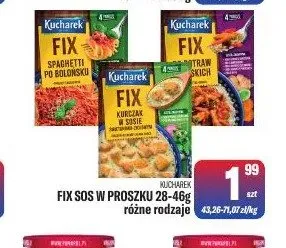 Fix sos w proszku Kucharek promocja w Tomi Markt