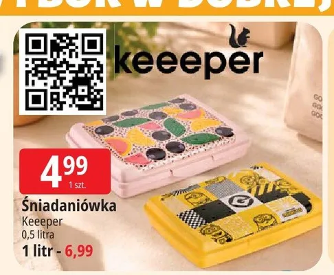 Śniadaniówka Keeeper 0,5 l promocja w Leclerc