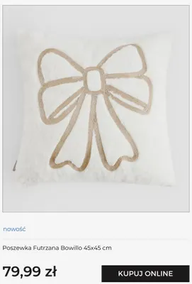 Poszewka futrzana Bowillo 45x45 cm home & you promocja w home&you