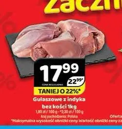 Gulaszowe z indyka bez kości promocja w Delfin