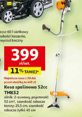 Kosa spalinowa TMK52 Gardenstar 52cc promocja w Auchan