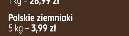 Ziemniaki polskie promocja w Kaufland