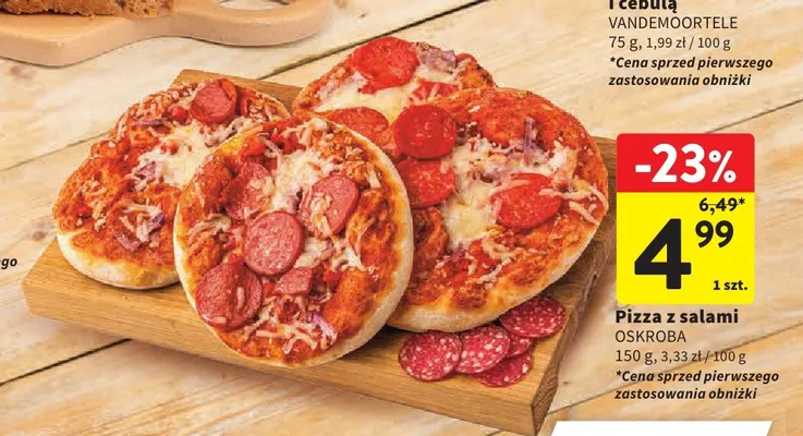 Pizza z salami Oskroba promocja w Intermarche