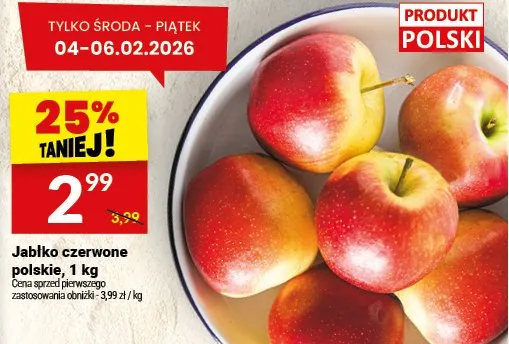 Jabłko czerwone polskie promocja w Twój Market
