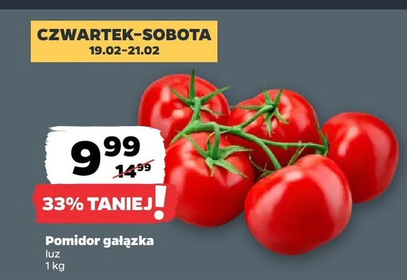 Pomidor gałązka  promocja w Netto