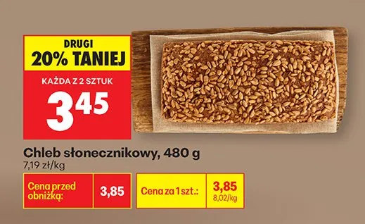 Chleb słonecznikowy promocja w Biedronka