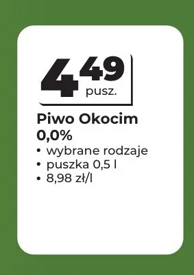 Piwo bezalkoholowe Okocim promocja w Odido