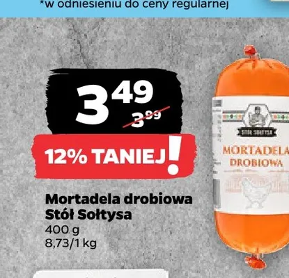 Mortadela drobiowa Stół Sołtysa promocja w Netto