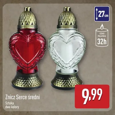 Znicz serce średni promocja w Aldi