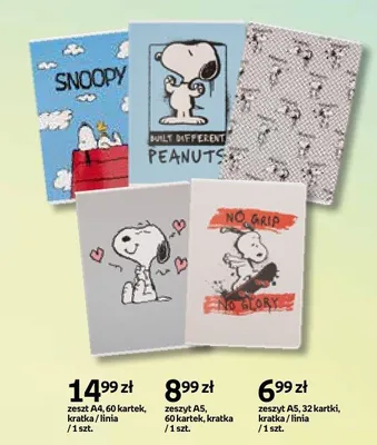 Zeszyt A5 32 kartki linia Peanuts promocja w Empik