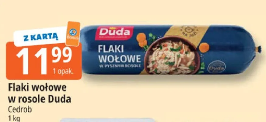 Flaki wołowe w rosole Duda promocja w Leclerc