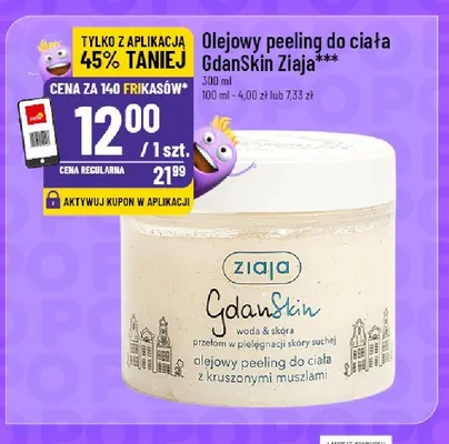 Olejowy peeling do ciała Ziaja GdanSkin promocja w POLOmarket
