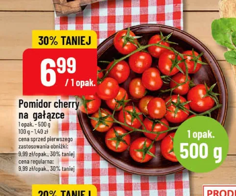 Pomidor cherry na gałązce promocja w POLOmarket