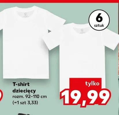 T-shirt dziecięcy rozm. 92-110cm 6-pak promocja w Kaufland