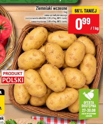 Ziemniaki wczesne polskie promocja w POLOmarket