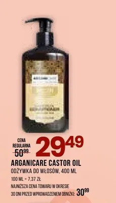 Odżywka do włosów Arganicare Castor Oil promocja w Drogerie Natura