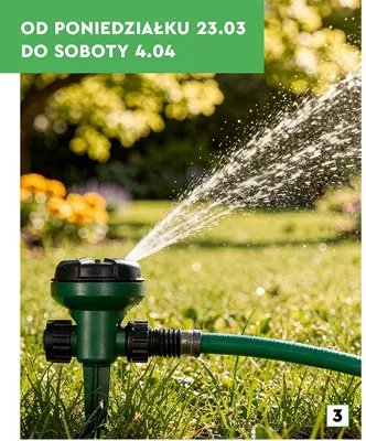 Zraszacz oscylacyjny na szpilce promocja w Biedronka